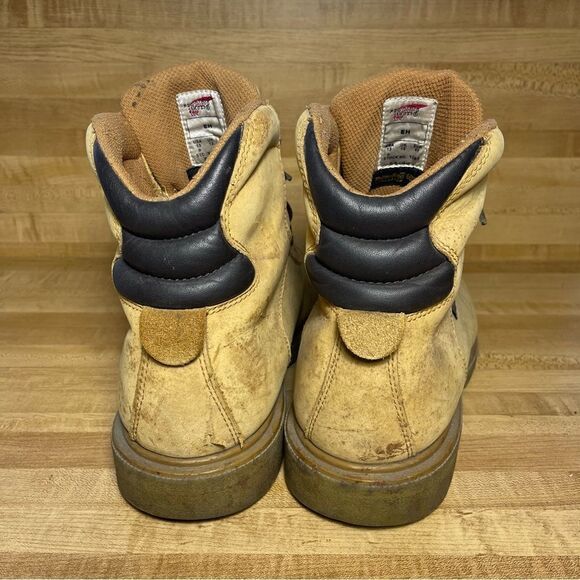 Red Wing Shoes Ankle Boots tan Lace Up Padded ankle 1280 EH size 13D mens - Picture 3 of 7